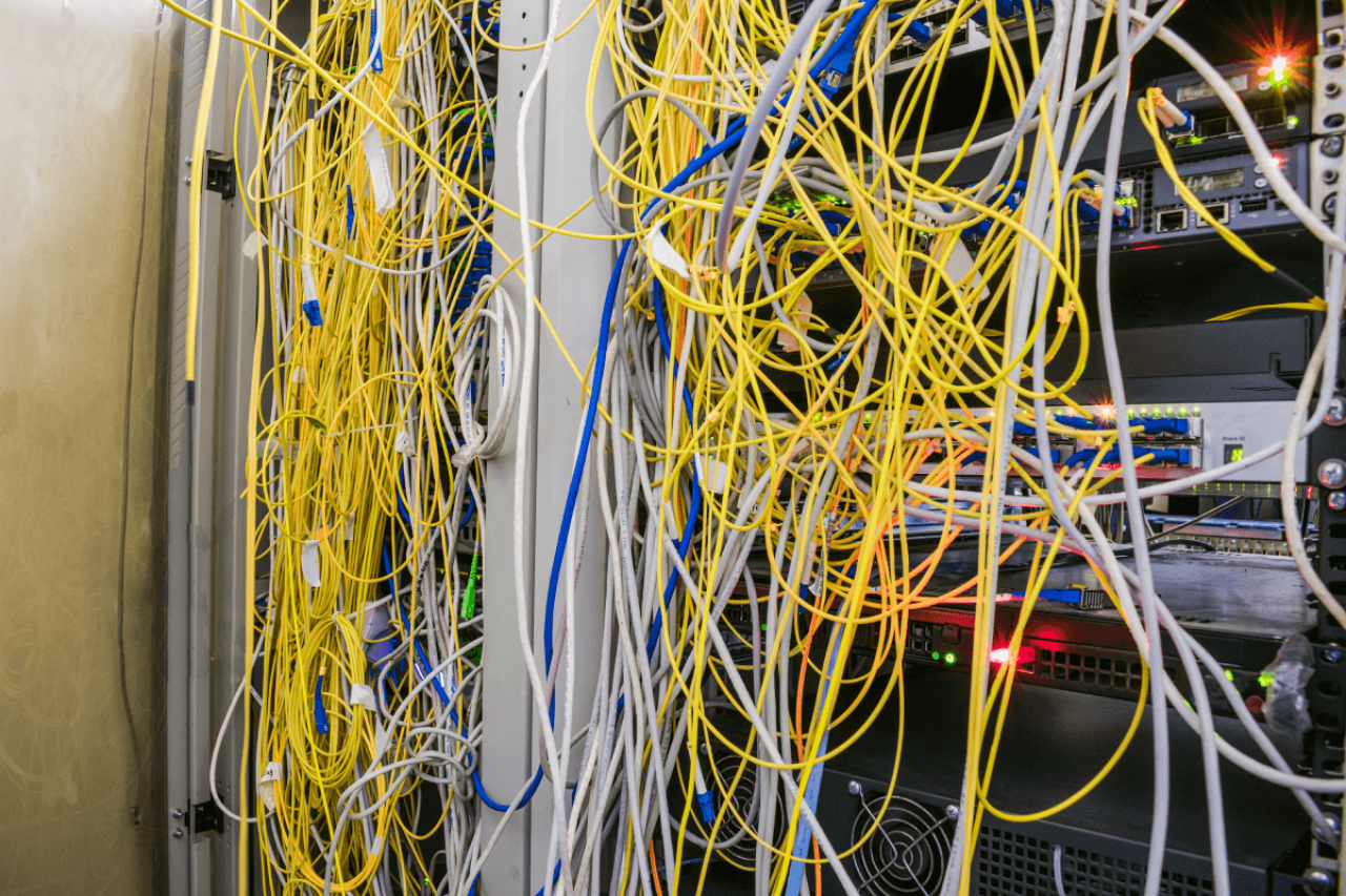 Chaos in data center cabling adds to installation time and uses too much hardware. 